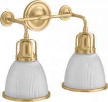 Kohler Lighting 32282-SC02-2GL - HAUKSBEE™ 2 LIGHT BELL SCONCE