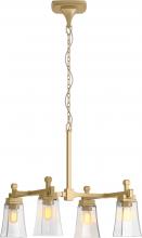 Kohler Lighting 31758-CH04-2GL - Riff 30.5 in. Four-Light Chandelier