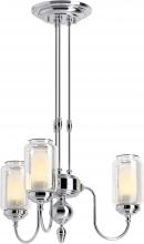 Kohler Lighting 22657-CH03-CPL - ARTIFACTS® 3 LIGHT CHANDELIER - 3 CORDS