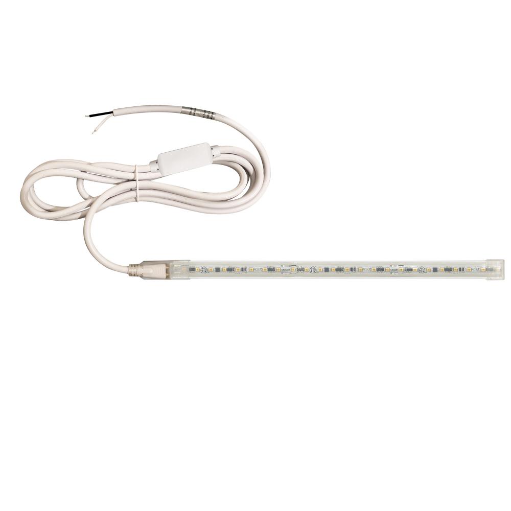 Custom Cut 53-ft, 4-in 120V Continuous LED Tape Light, 330lm / 3.6W per foot, 3000K, w/ Mounting