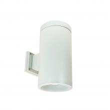 Nora NYLD2-6W10135WWW4 - 6" Cobalt Wall Mount Cylinder, White, 1000L, 3500K, White/White Reflector, 120V Triac/ELV/0-10V