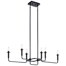 Kichler 43362BK - Linear Chandelier 6Lt