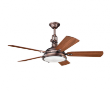 Kichler 300018OBB - Hatteras Bay 56 inch Oil Brushed Bronze with Walnut Blades Fan