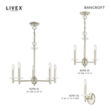 Livex Lighting 42701-35 - 1 Lt Polished Nickel Wall Sconce