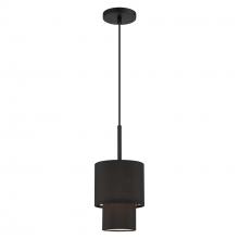 Livex Lighting 50271-04 - 1 Light Black Mini Pendant