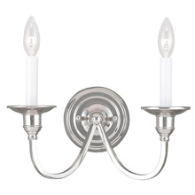 Livex Lighting 5142-35 - 2 Light Polished Nickel Wall Sconce