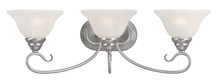 Livex Lighting 6103-91 - 3 Light Brushed Nickel Bath Light