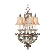 Livex Lighting 8844-64 - 4 Light PBZ Chandelier