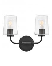 Lark 853452BK-CL - Small Two Light Vanity