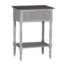 GABBY SCH-150200 - Carine Side Table, Antique White, Feather Gray, 29.75"H (SCH-150200 )