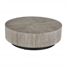 GABBY SCH-155295 - Colton Coffee Table, Charcoal Oak, Rusty Black Base, 48"W (SCH-155295 )