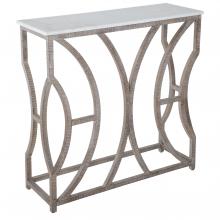 GABBY SCH-155865 - Helen Console, Charcoal Oak, Cloud White Marble Top, 36"W (SCH-155865 )