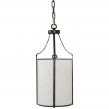 GABBY SCH-158350 - Ida Pendant, 1-Light, Antique Gold, White Linen Shade, 9.5"W (SCH-158350 )