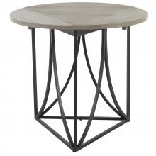 GABBY SCH-158445 - Odessa Accent Table, Gabby Gray Top, Textured Black Frame, 30"W (SCH-158445 )