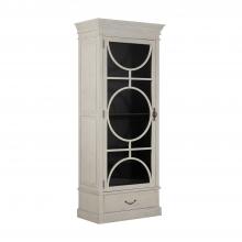 GABBY SCH-160325 - Rhett Cabinet, Left, Sesame White, Satin Black, Antique Bronze Hardware, 36"W (SCH-160325 )