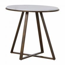 GABBY SCH-163375 - Rylan Side Table, Brushed Copper, White Marble Top, 24.25"H (SCH-163375 )