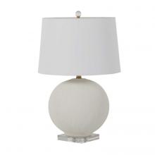 GABBY SCH-166100 - Wheeler Table Lamp, 1-Light, White, Matte Antique Brass, White Linen Shade, 25"H (SCH-166100 )