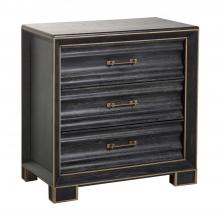 GABBY SCH-167295 - Ormond Chest, Cerused Black, Antique Gold, 32"W (SCH-167295 )