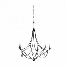 GABBY SCH-169030 - Miles Chandelier, 6-Light, Antique Bronze, 44"W (SCH-169030 )