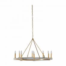 GABBY SCH-169040 - Lockhart Chandelier, 8-Light, Cloud White, Vintage Gold, 36.75"W (SCH-169040 )