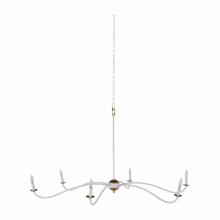 GABBY SCH-169045 - Irvine Chandelier, 6-Light, Plaster White, Vintage Gold, 61.5"W (SCH-169045 )