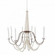 GABBY SCH-169060 - Judith Chandelier, 8-Light, Distressed Ivory, Rust, 41"W (SCH-169060 )