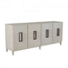 GABBY SCH-169320 - Tilden Cabinet, Cerused White, Antique Bronze, Mirror, 80"W (SCH-169320 )