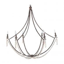 GABBY SCH-170045 - Nakita Chandelier, 6-Light, Rust, Coral White, 43"W (SCH-170045 )