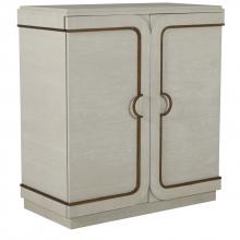 GABBY SCH-170235 - Churst Cabinet, Cerused White, Antique Brass, 40"W (SCH-170235 )