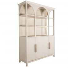 GABBY SCH-170280 - Edison Cabinet, Cerused White, Natural Bay Handles, 68.13"W (SCH-170280 )