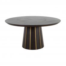 GABBY SCH-192250 - Morgan Dining Table, Dark Chocolate, Gold, 60"W (SCH-192250 )