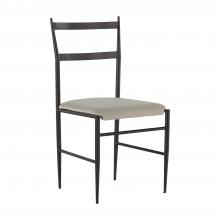 GABBY SCH-240510 - Ward Dining Chair, Brushed Black, White Seat, 35"H (SCH-240510 )