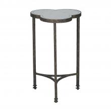 GABBY SCH-250285 - Walter Side Table, Textured Black, Antique Mirror, 24.5"H (SCH-250285 )