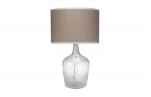 Jamie Young Co. 1JAR-MDCL - Plum Jar Table Lamp, 1-Light, Clear, 27.25"H 1JAR-MDCL