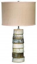 Jamie Young Co. 1STAC-TLHO - Stacked Horn Table Lamp, 1-Light, Brown, 27"H 1STAC-TLHO
