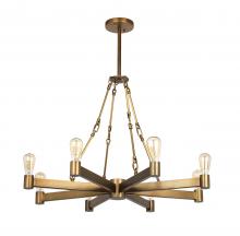 Jamie Young Co. 5MAN8-CHAB - Manchester Chandelier, Brass, 36"W 5MAN8-CHAB