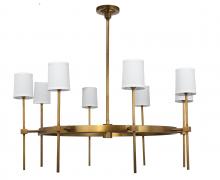 Jamie Young Co. 5MINE8-CHAB - Minerva Chandelier, Brass, 48"W 5MINE8-CHAB