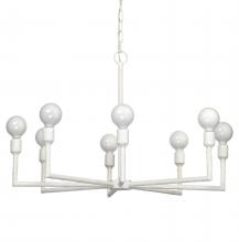 Jamie Young Co. 5PARK-CHWH - Park Chandelier, White, 32"W 5PARK-CHWH