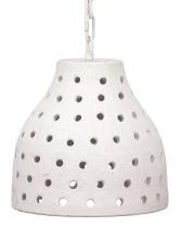 Jamie Young Co. 5PORO-LGWH - Porous Pendant, White, 11.75"W 5PORO-LGWH