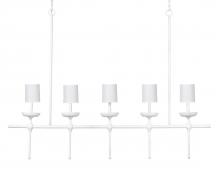 Jamie Young Co. 5PROV5-CHWH - Providence Chandelier, White, 66"W 5PROV5-CHWH