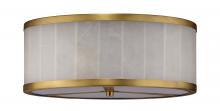 Jamie Young Co. 5UPSA-LGAL - Upsala Flush Mount, Antique Brass, Alabaster, 15"W 5UPSA-LGAL