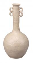 Jamie Young Co. 7BABA-LGBE - Babar Vase, Beige, 6.5"W 7BABA-LGBE