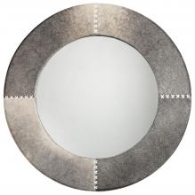 Jamie Young Co. 7CROS-LGGR - Cross-Stitch Mirror, Grey, 36"W 7CROS-LGGR