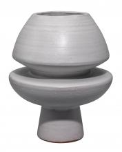 Jamie Young Co. 7FOUN-VAGR - Foundation Vase, Grey, 8"W 7FOUN-VAGR