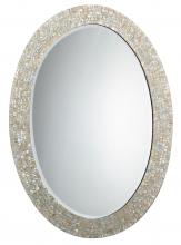 Jamie Young Co. 7OVAL-LGMOP - Oval Mirror, Cream, 31.5"W 7OVAL-LGMOP