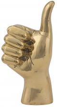 Noir AB-124BR - Thumbs Up Sculpture, Antique Brass, 4.5"W AB-124BR