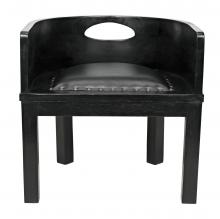 Noir AE-168CHB - Latour Accent Chair, Charcoal Black, 23"W AE-168CHB