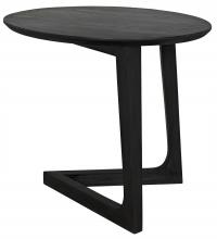 Noir AE-18CHB - Cantilever Side Table, Charcoal Black, 20"H AE-18CHB