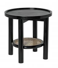 Noir AE-233CHB - Hide Away Side Table, Charcoal Black, 19.5"H AE-233CHB