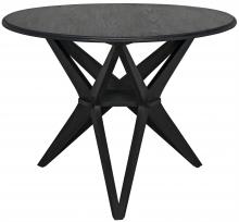 Noir AE-30CHB - Victor Dining Table, Charcoal Black, 39"W (AE-30CHB )